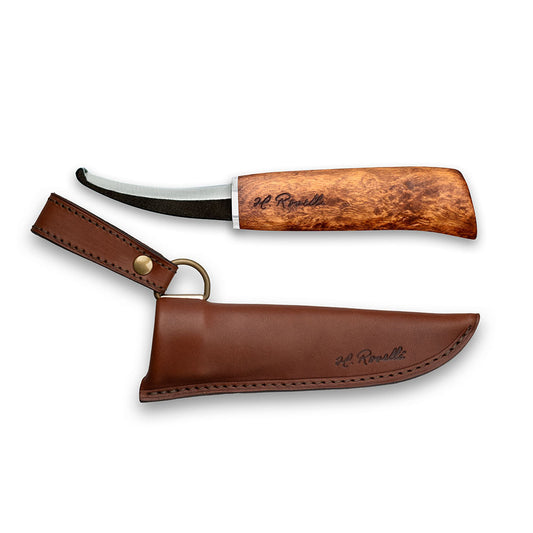 Jagdmesser Bauchöffner runde Spitze, dunkel